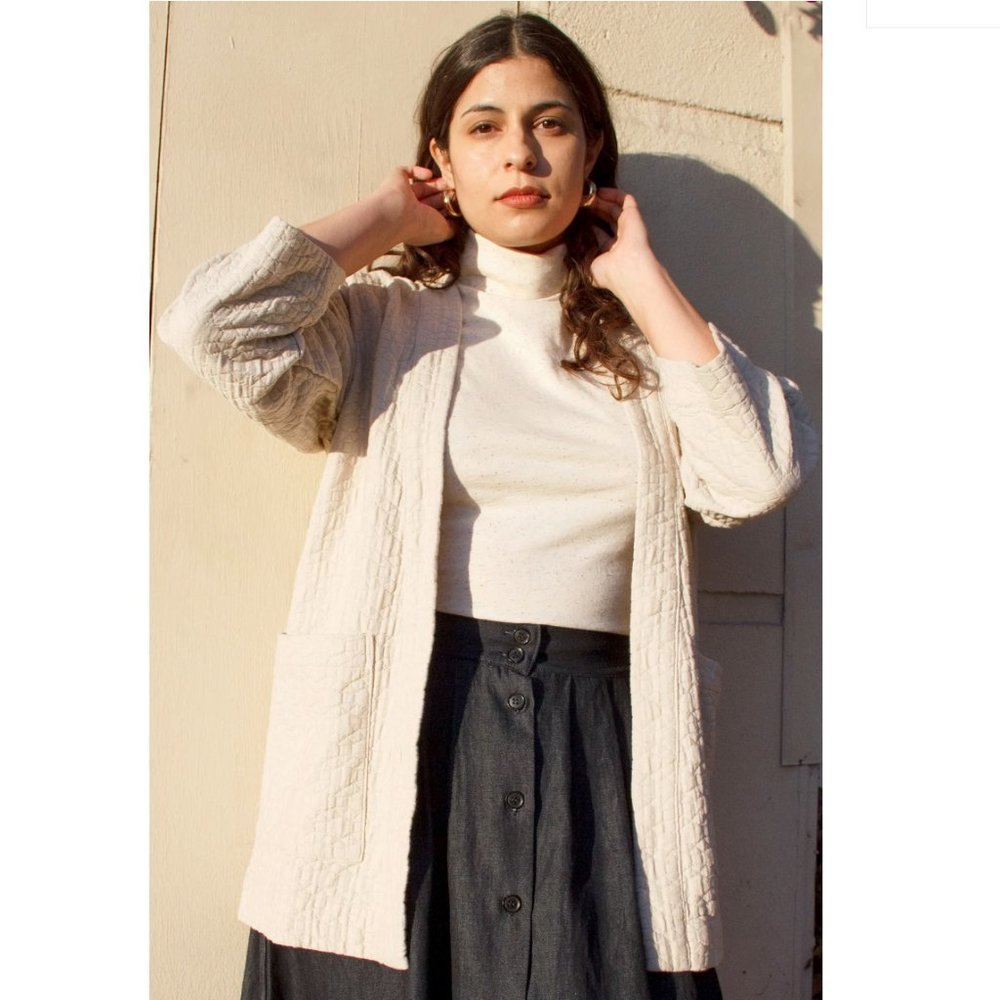 Curator SF Jules Cardigan in Mushroom - Size S - NWOT